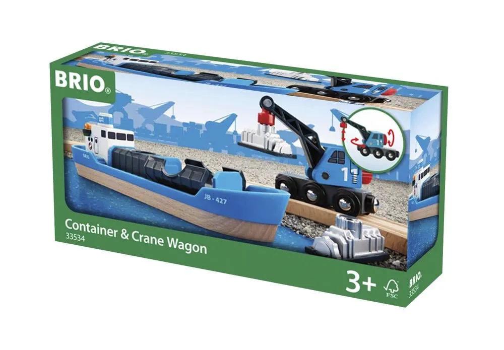 BRIO FREIGHT SHIP AND CRANE