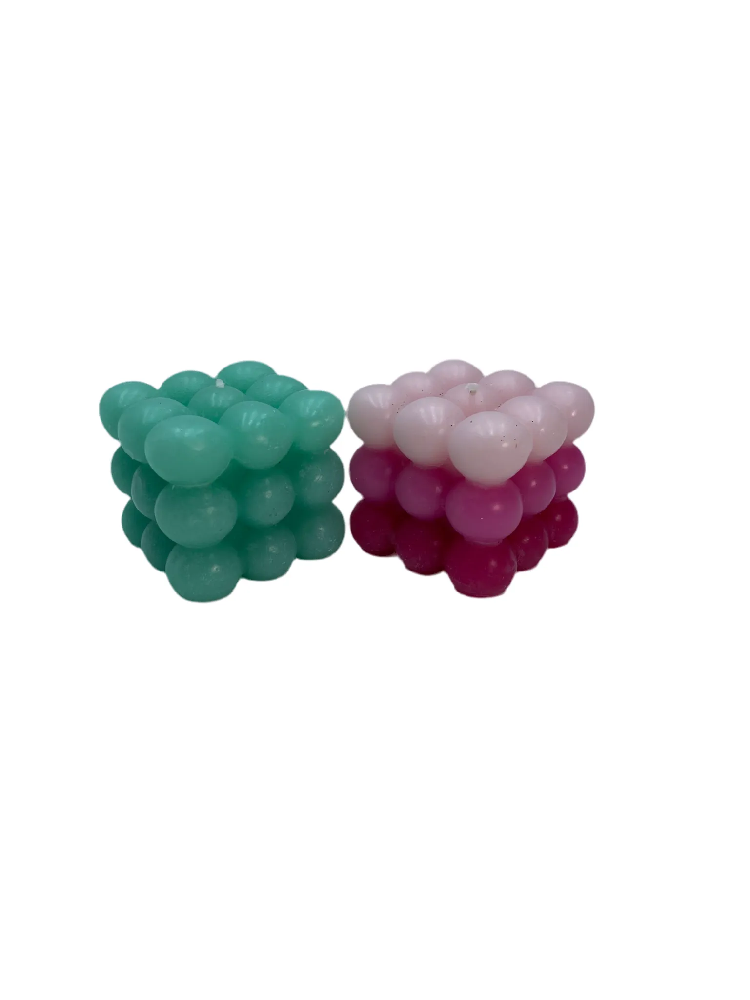 Bubble Candle - Assorted Pink and Green