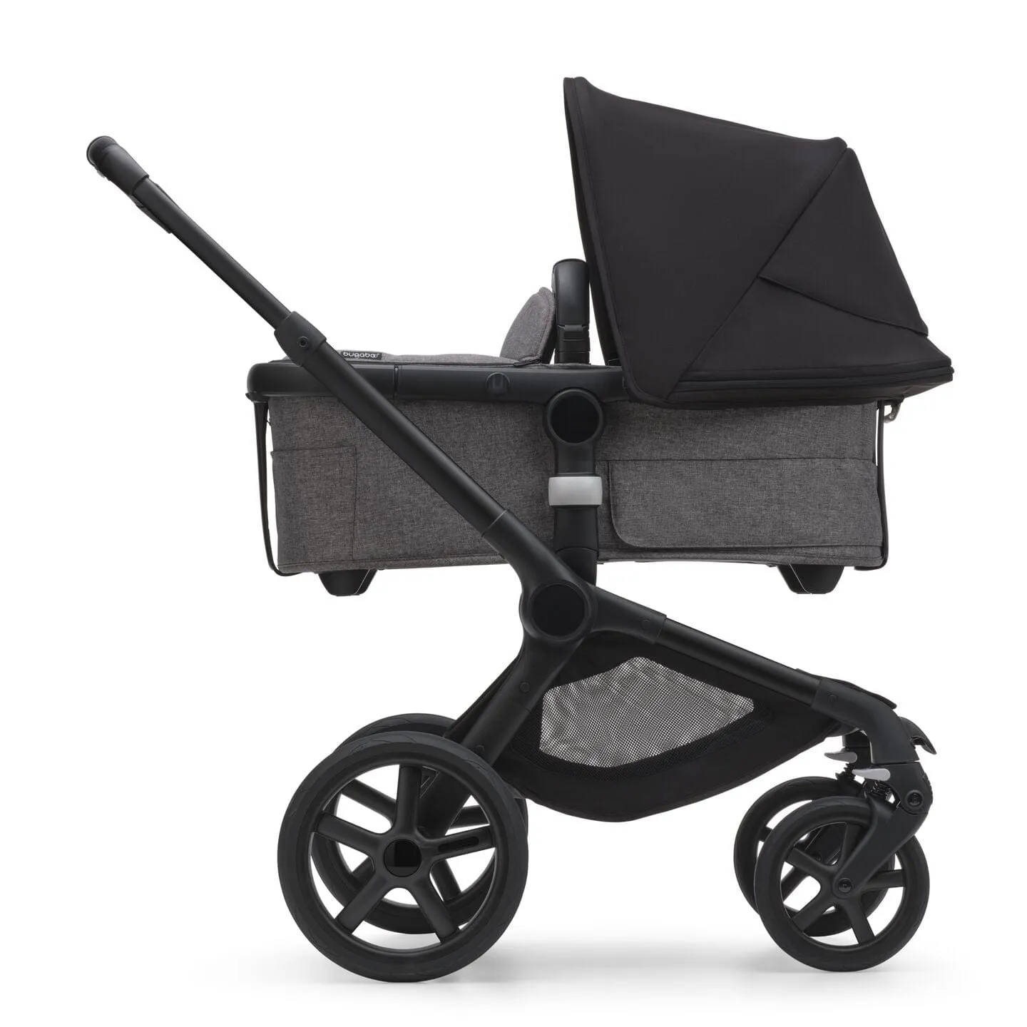 Bugaboo Fox 5, Cloud T Ultimate Travel System - Black/Grey Melange/Midnight Black