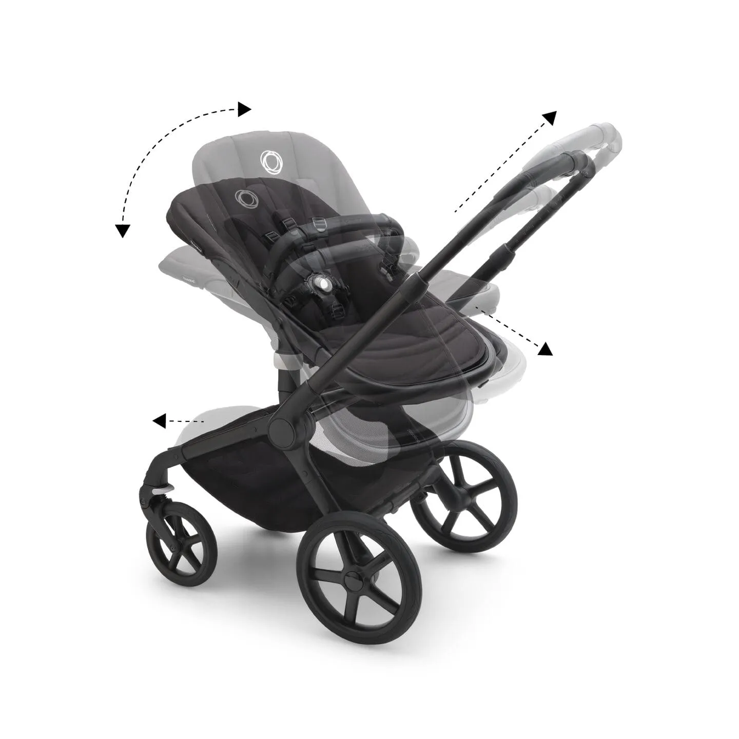 Bugaboo Fox 5, Cloud T Ultimate Travel System - Black/Midnight Black/Midnight Black