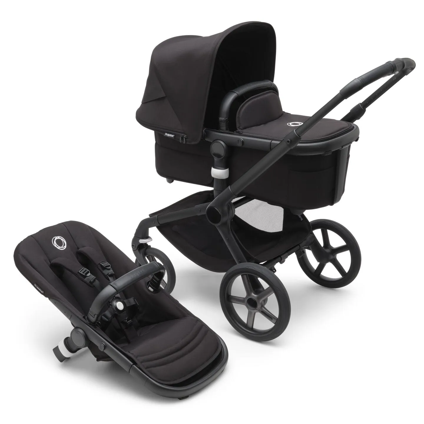 Bugaboo Fox 5, Cloud T Ultimate Travel System - Black/Midnight Black/Midnight Black