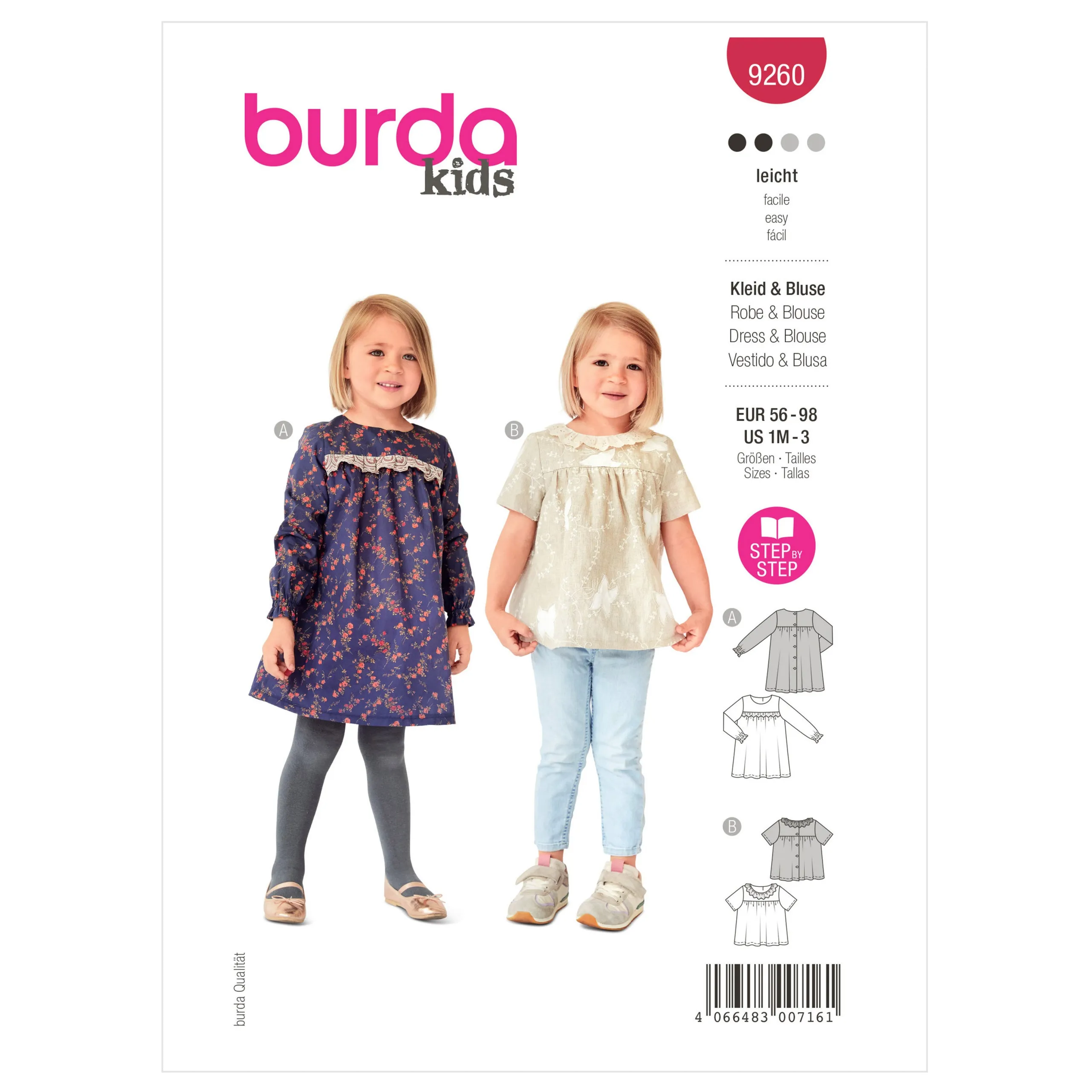 Burda Baby/Child Dress and Blouse 9260