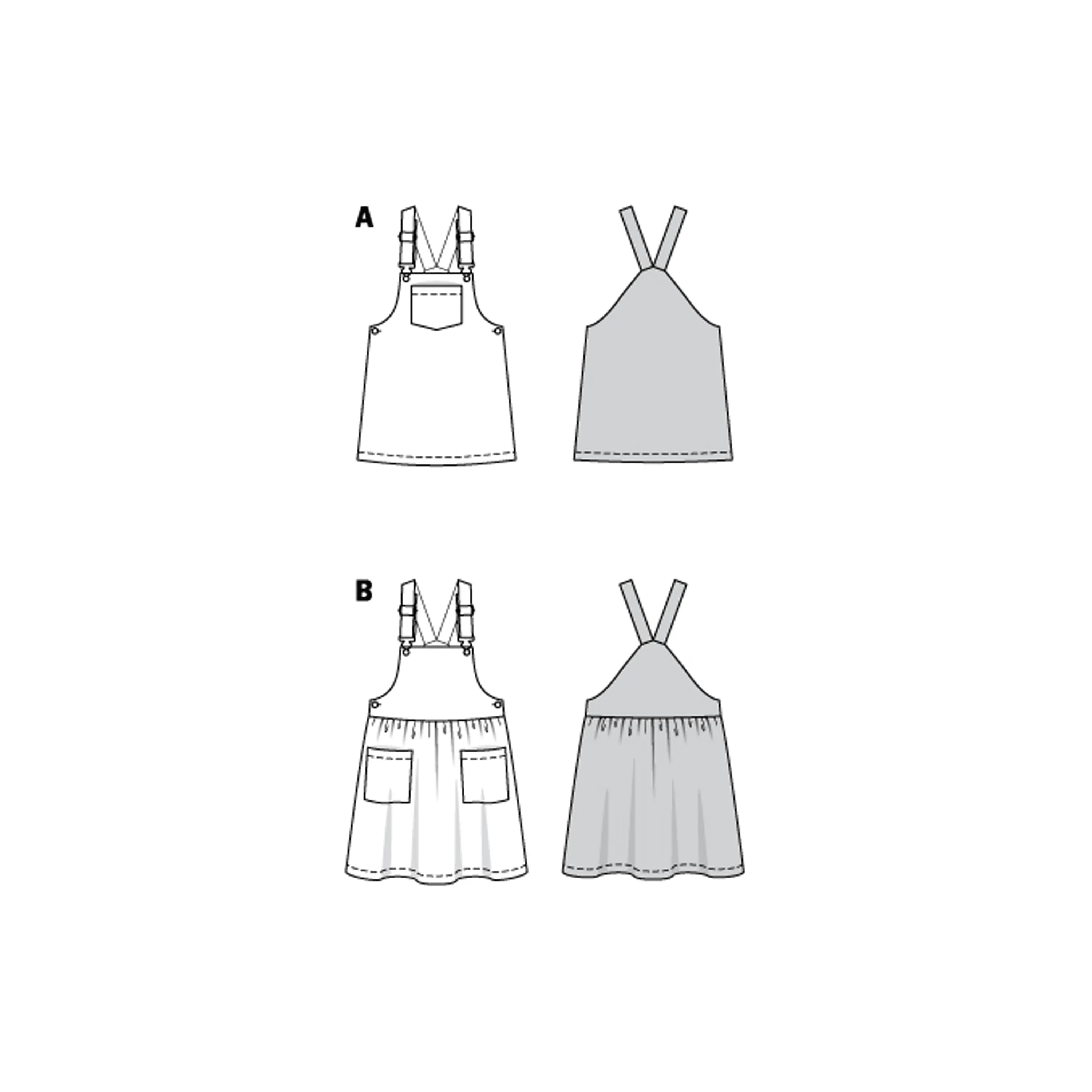 Burda Child Pinafore Dress 9287