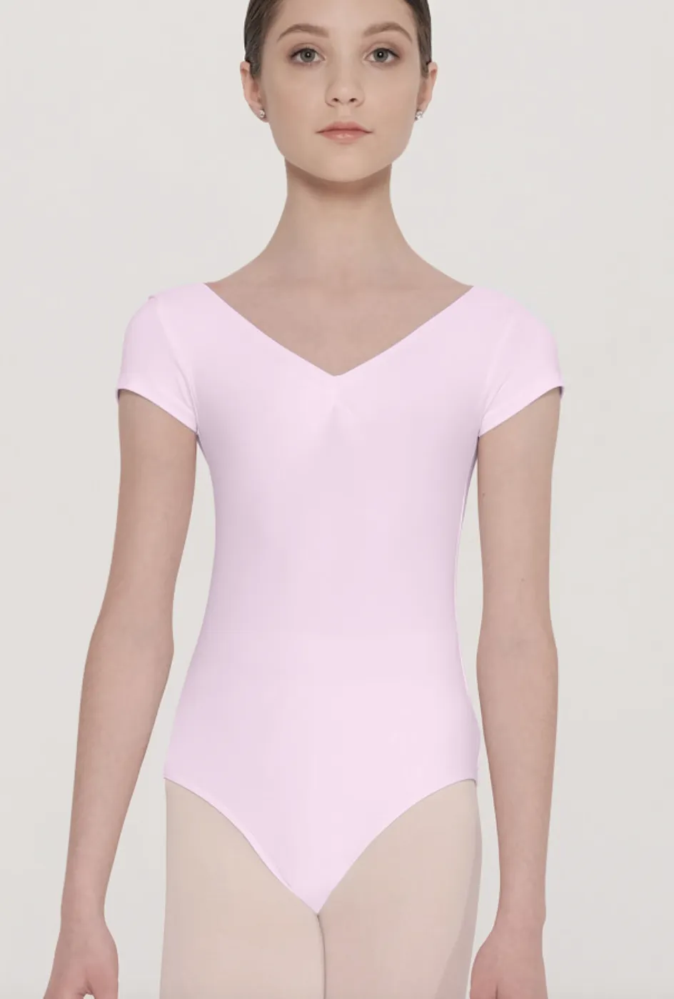 Candide Child Cap Sleeve Pinch Front Leotard