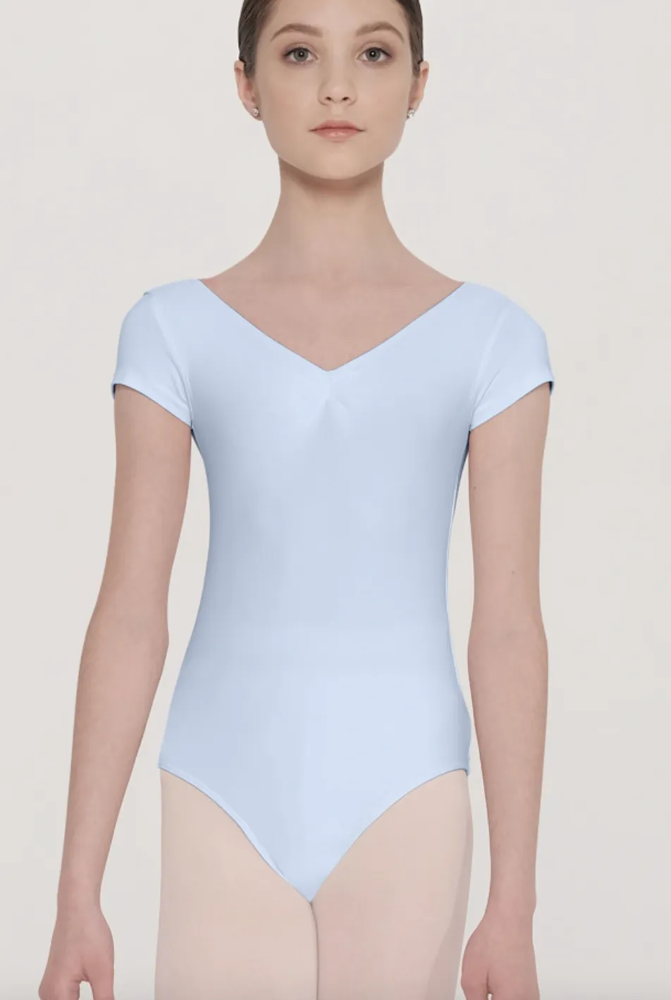 Candide Child Cap Sleeve Pinch Front Leotard