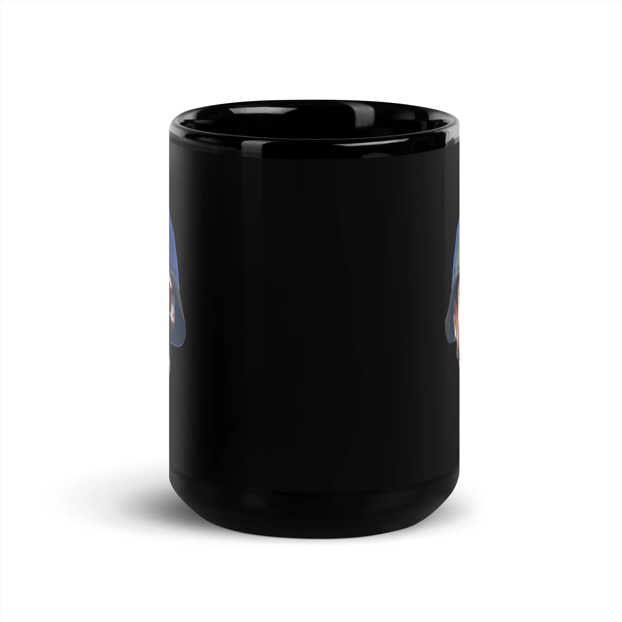 Captain Terminator Black Glossy Mug