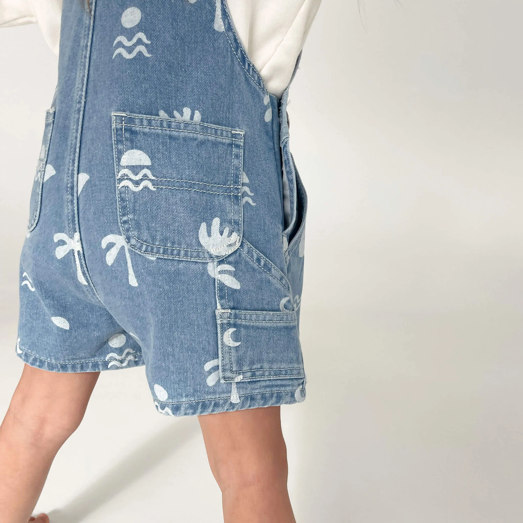 Carpenter Shortall - Cali Print Denim