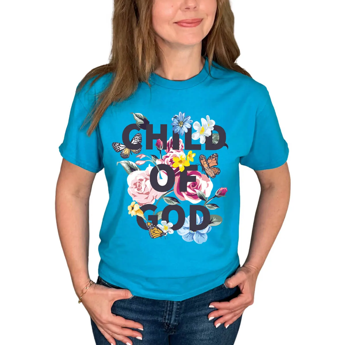 Child Of God Floral T-Shirt