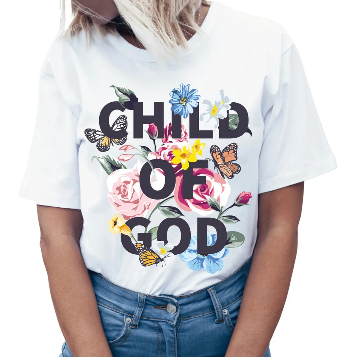 Child Of God Floral T-Shirt