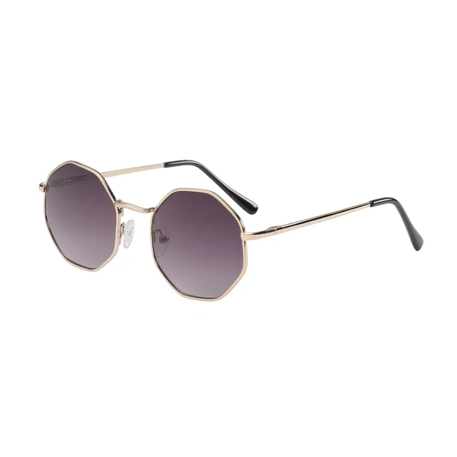 Child Sunnies Luna - Gold Octagonal (3  years)