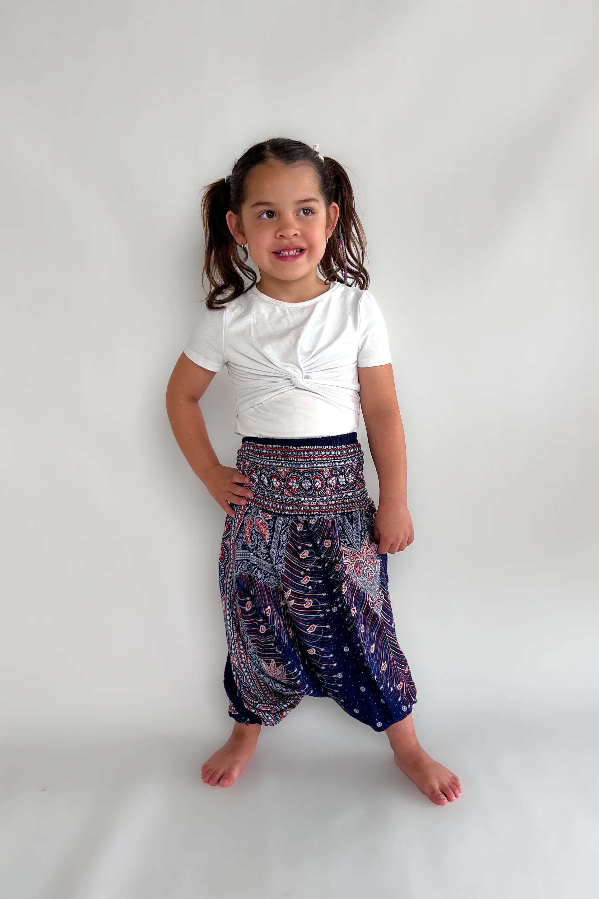 Childrens Feather Love Harem Pants