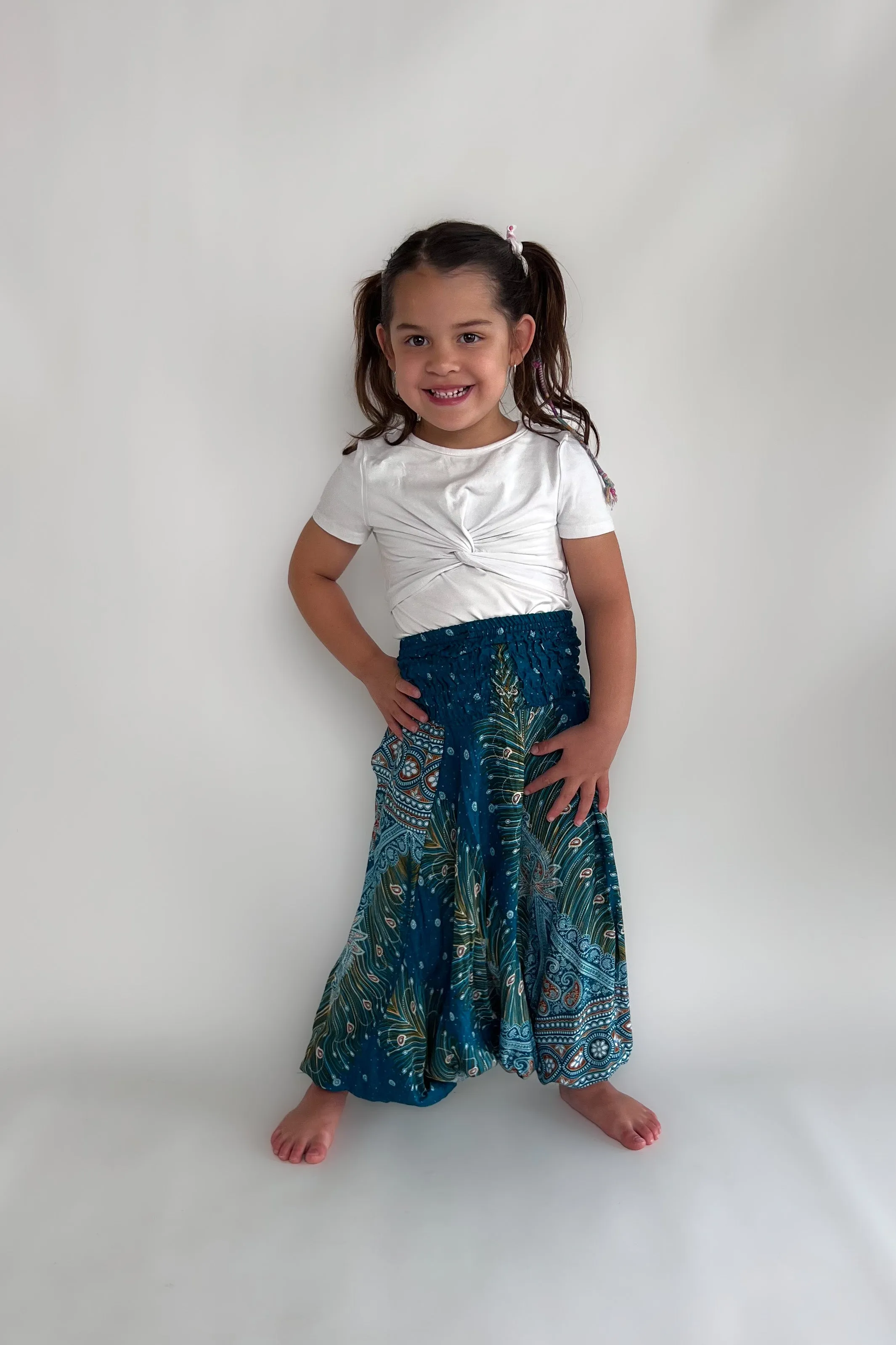 Childrens Feather Love Harem Pants