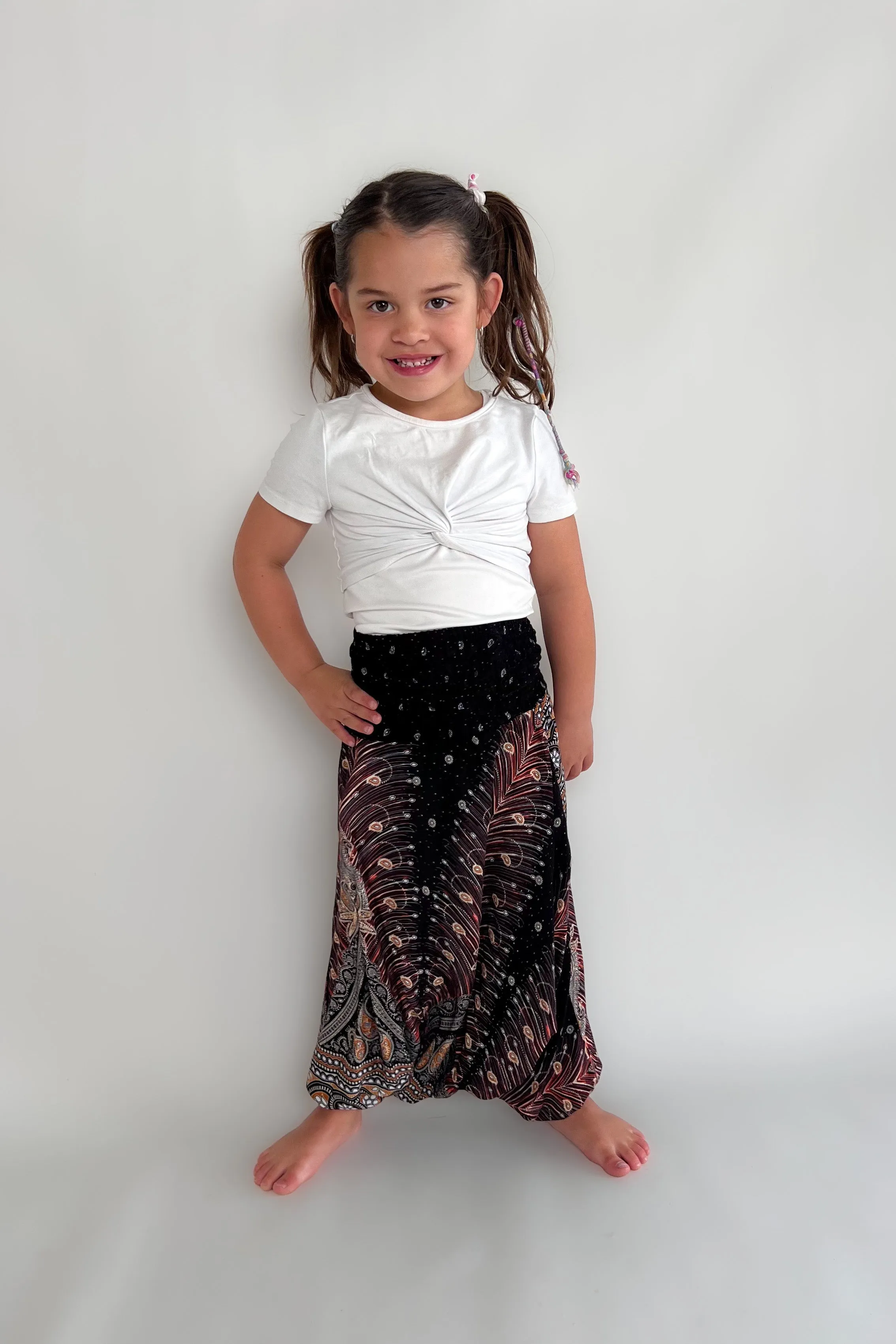 Childrens Feather Love Harem Pants