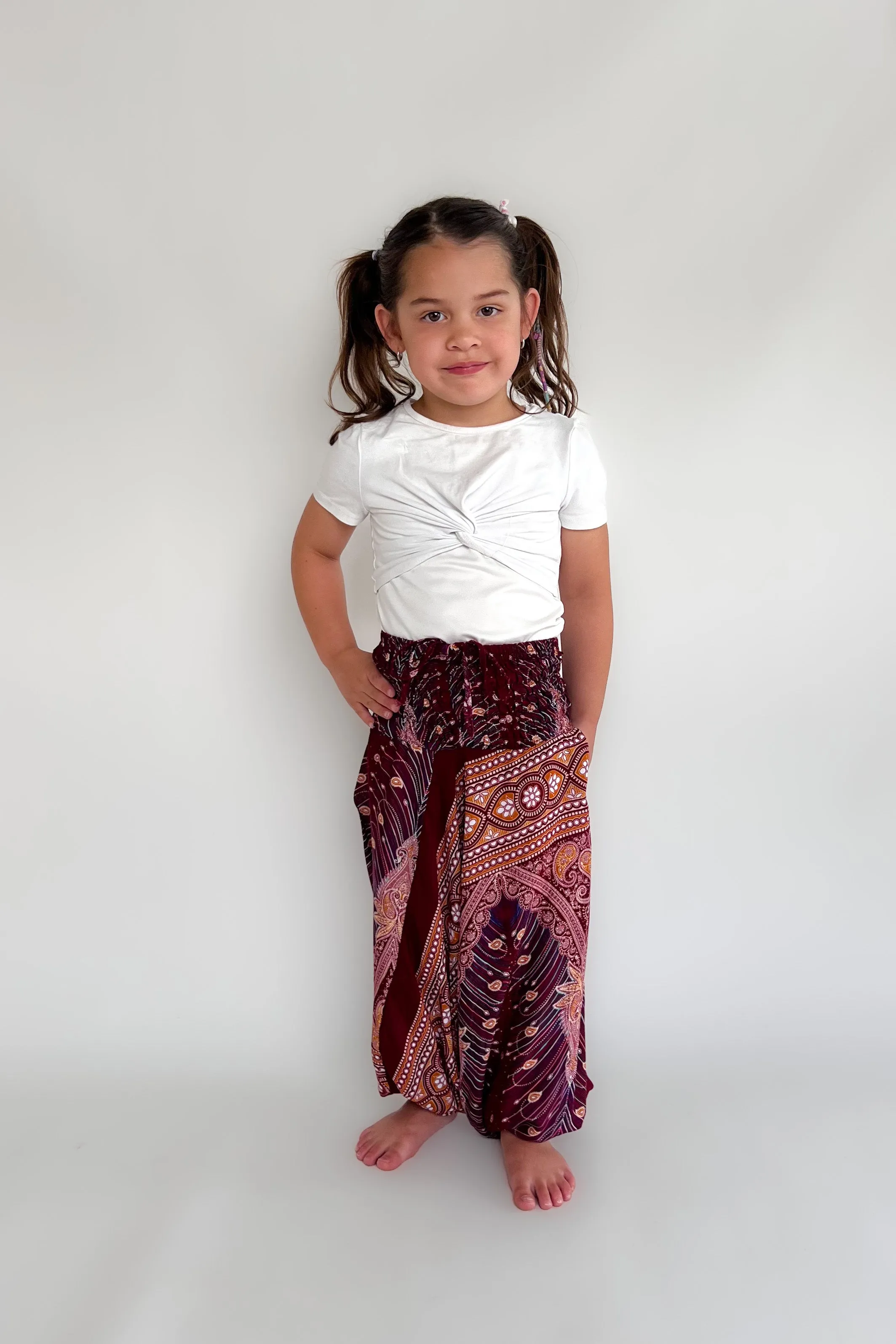 Childrens Feather Love Harem Pants