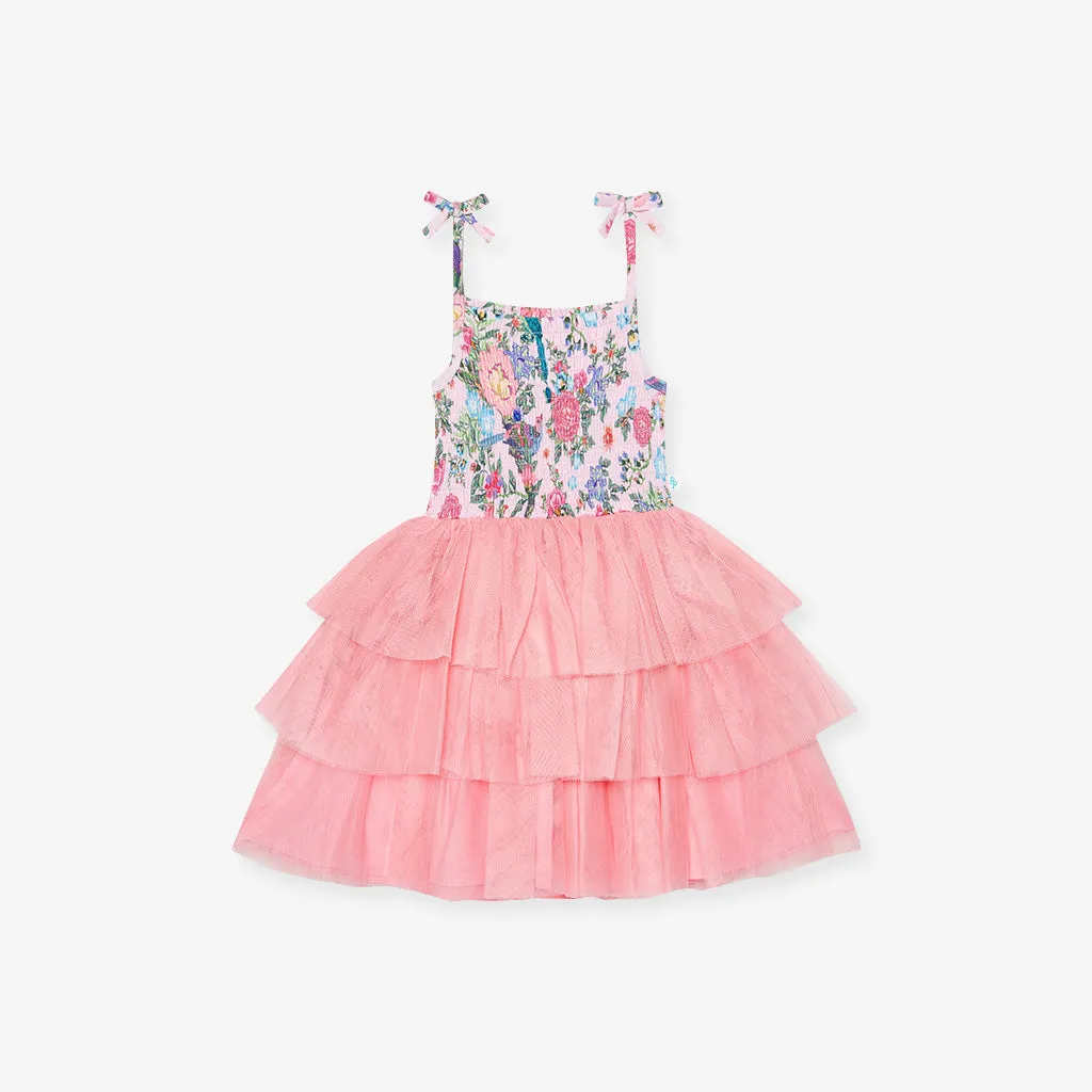 Christine Smocked Tulle Dress