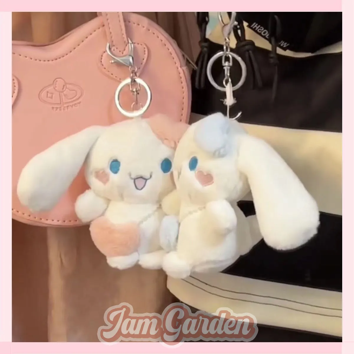 Cinnamon Dog Pendant Couple Bag Ornament Magnetic Phase Attraction Key Chain Plush Doll