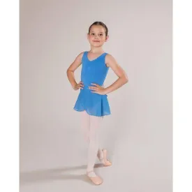 CLEARANCE CL04 Gatheredfront Leotard - Cornflower