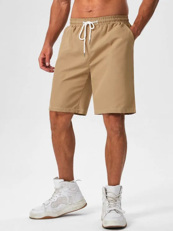 Crew Neck T-Shirt And Basic Shorts