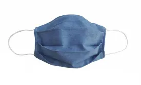 Dark Blue Fabric Face Mask (Adult)