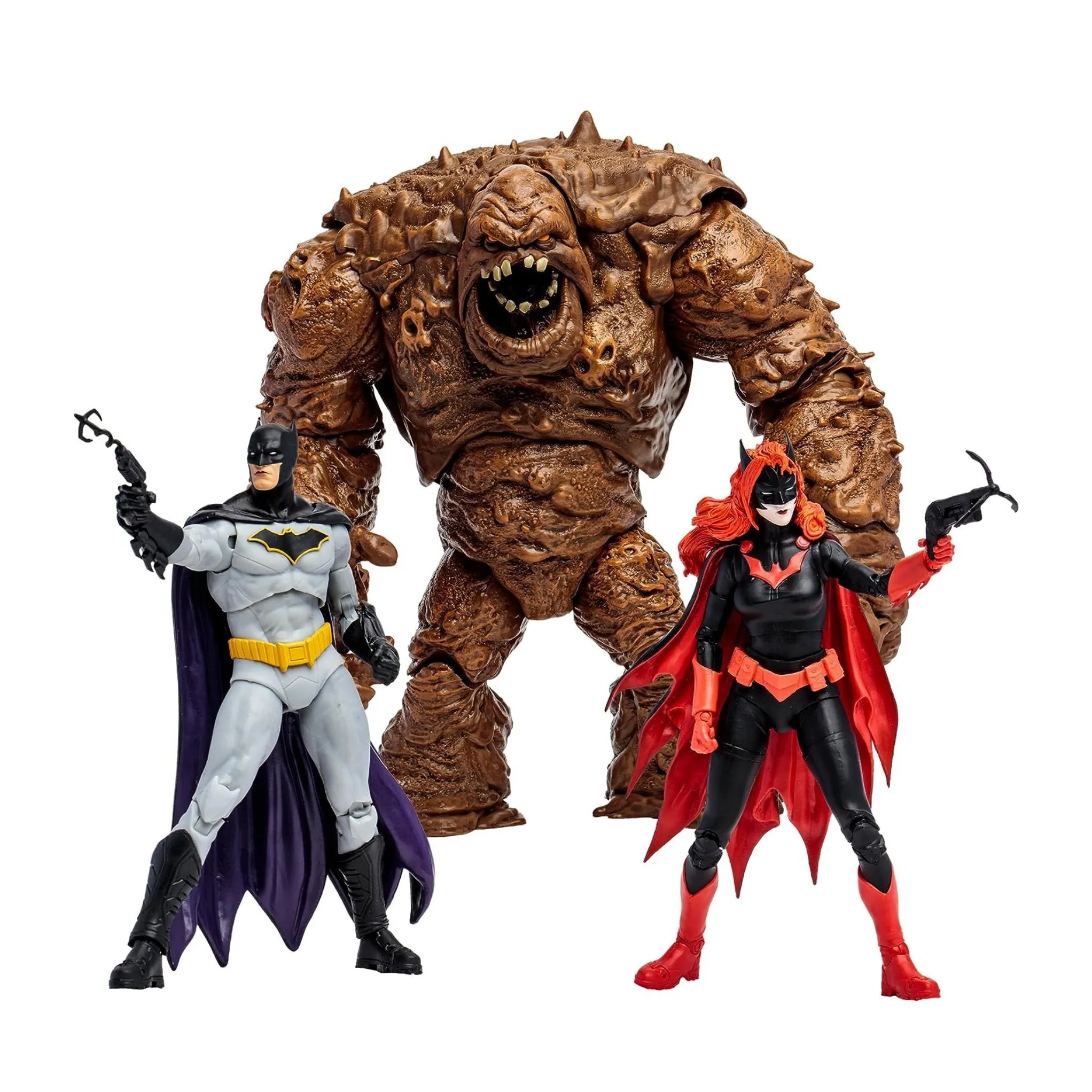 DC Multiverse Exclusive Gold Label Clay Face, Batman, & Batwoman 3-Pack (Rebirth)