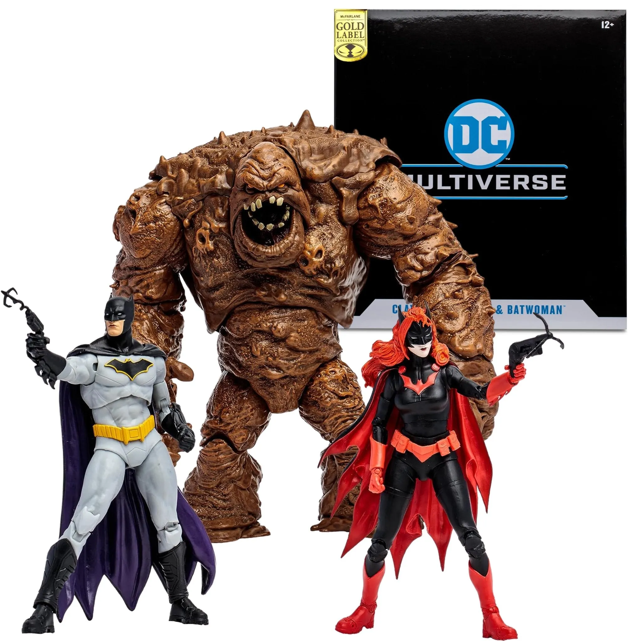 DC Multiverse Exclusive Gold Label Clay Face, Batman, & Batwoman 3-Pack (Rebirth)