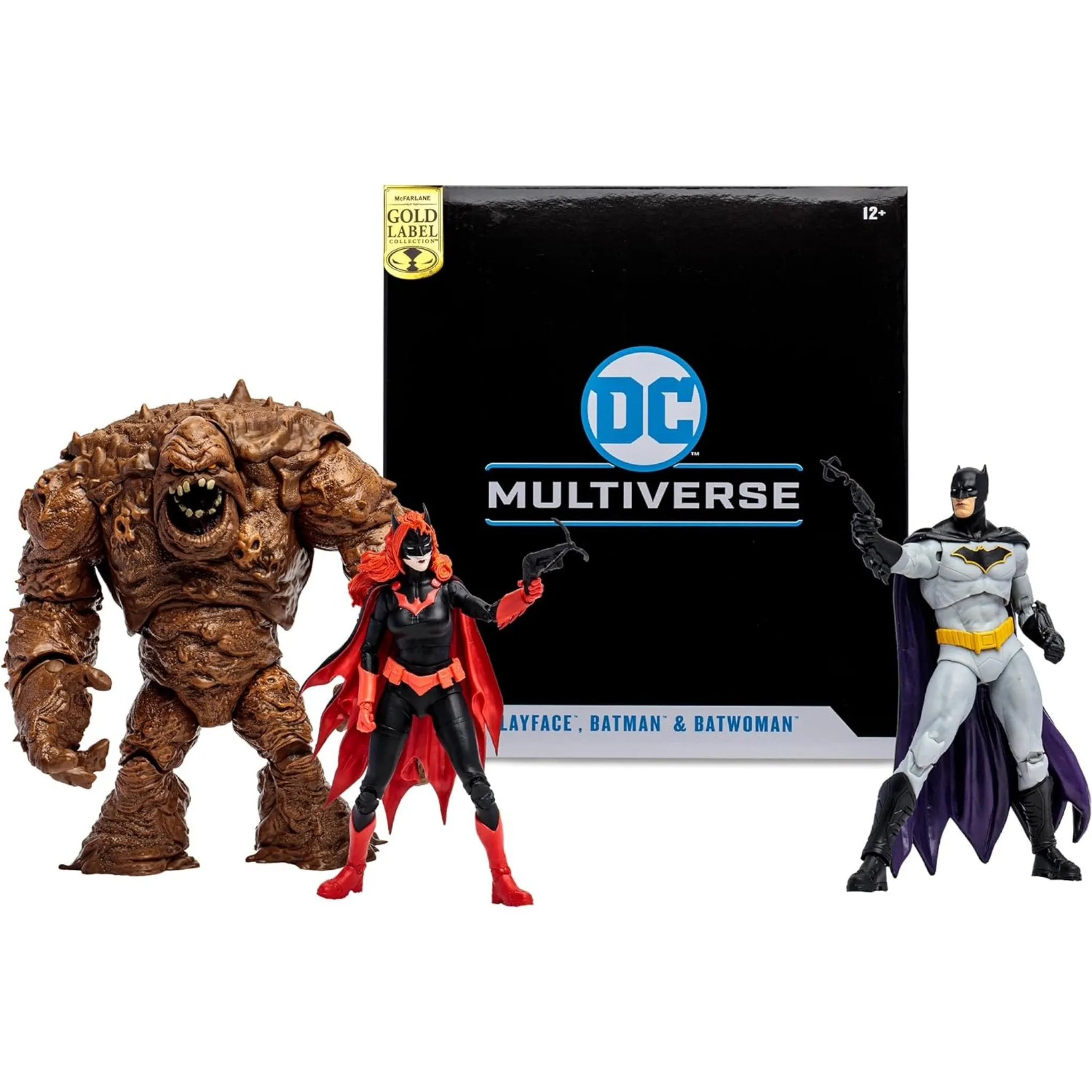 DC Multiverse Exclusive Gold Label Clay Face, Batman, & Batwoman 3-Pack (Rebirth)