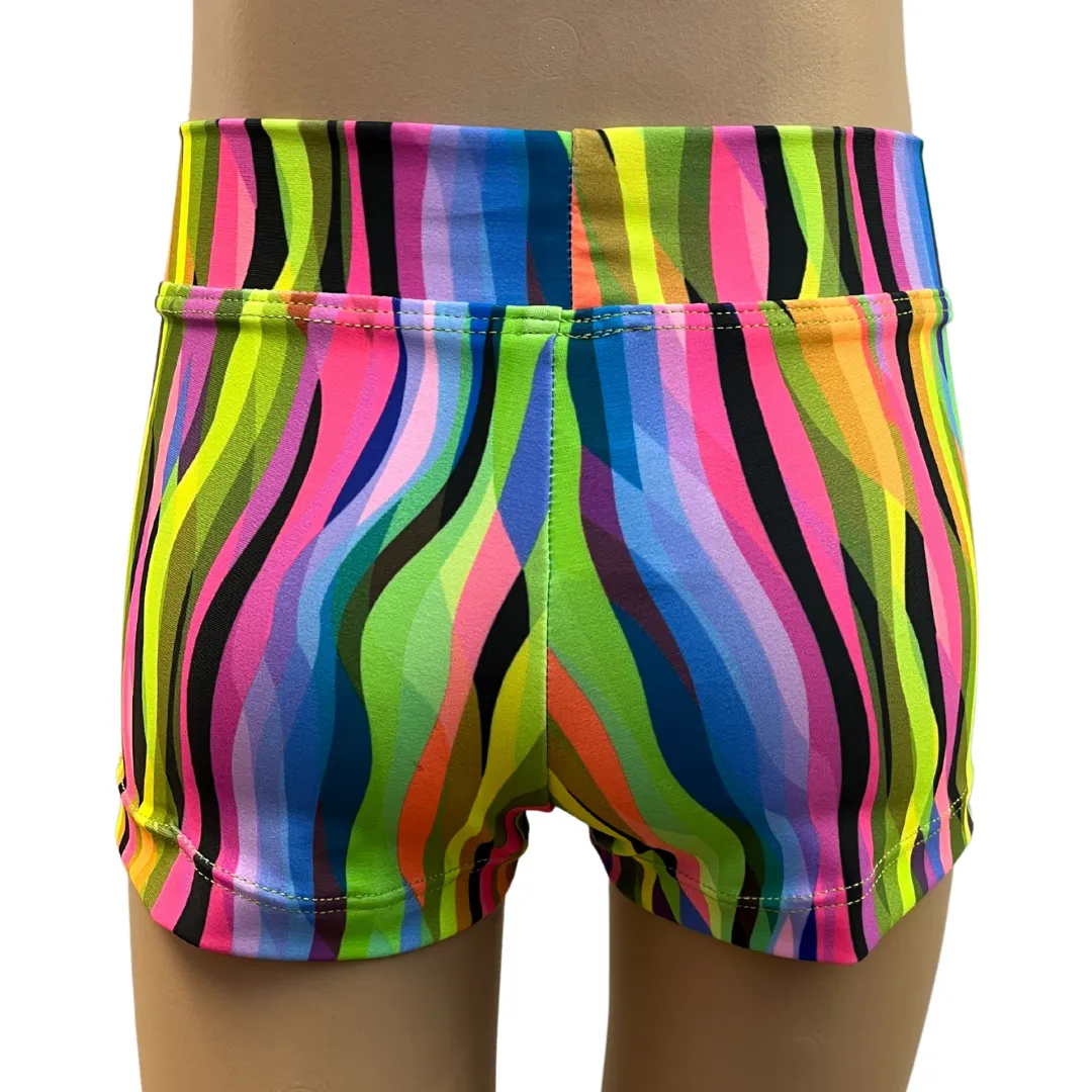 Ditto Dancewear Children's Licorice Allsorts Shorts