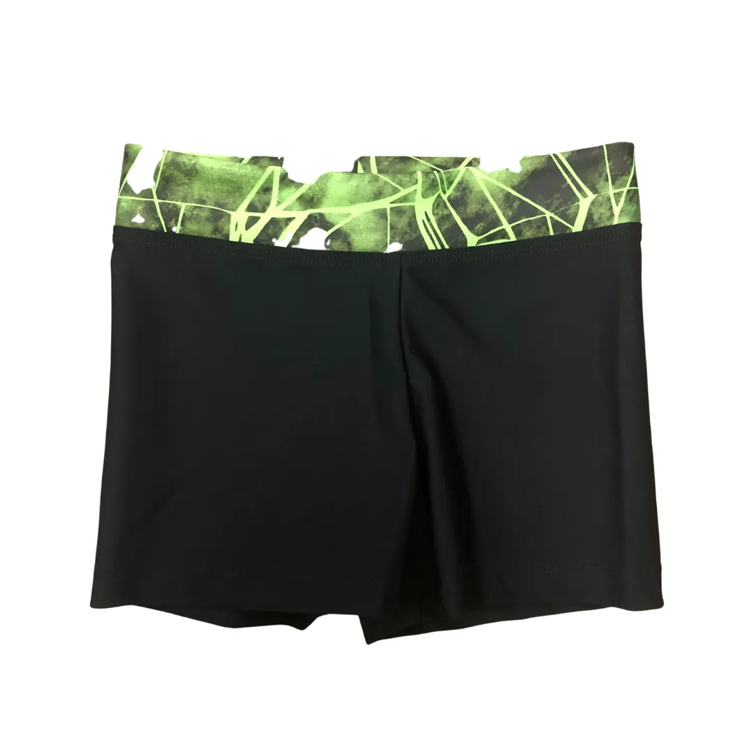 Ditto Dancewear Fractured Singlet and Shorts Set - Green