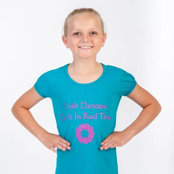 Do It In Reel Time Girl's Irish T-shirt - 4 Colours Available