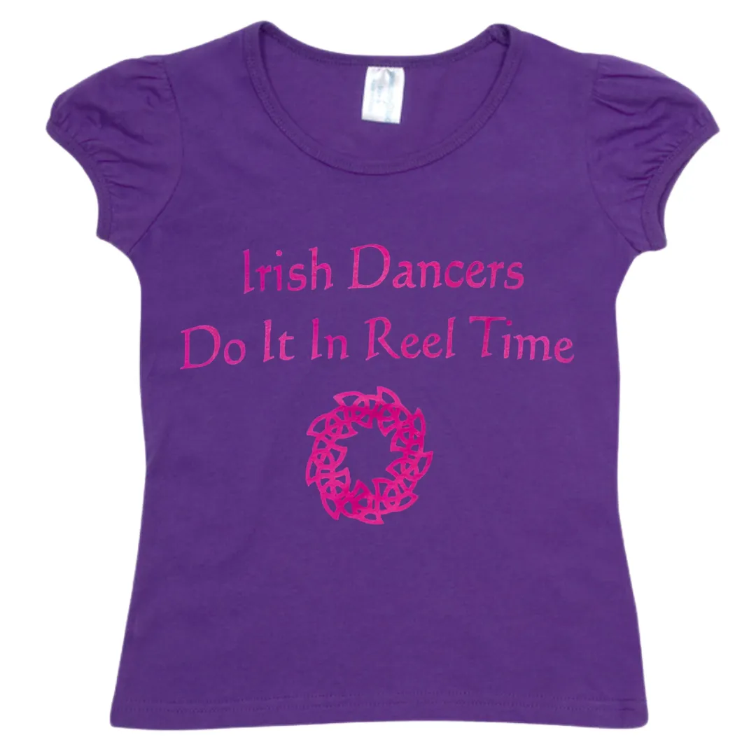 Do It In Reel Time Girl's Irish T-shirt - 4 Colours Available