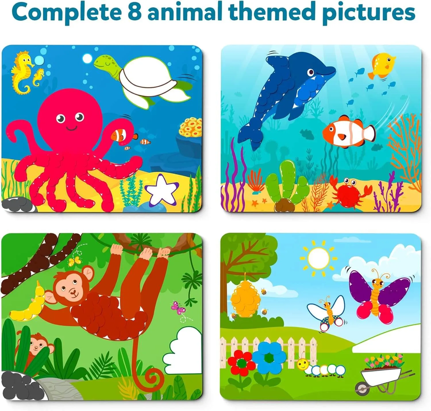 Dot it!: Wild, Farm & Underwater Animal