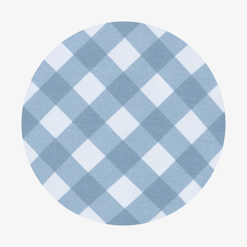 Dusty Blue Gingham Classic Tee