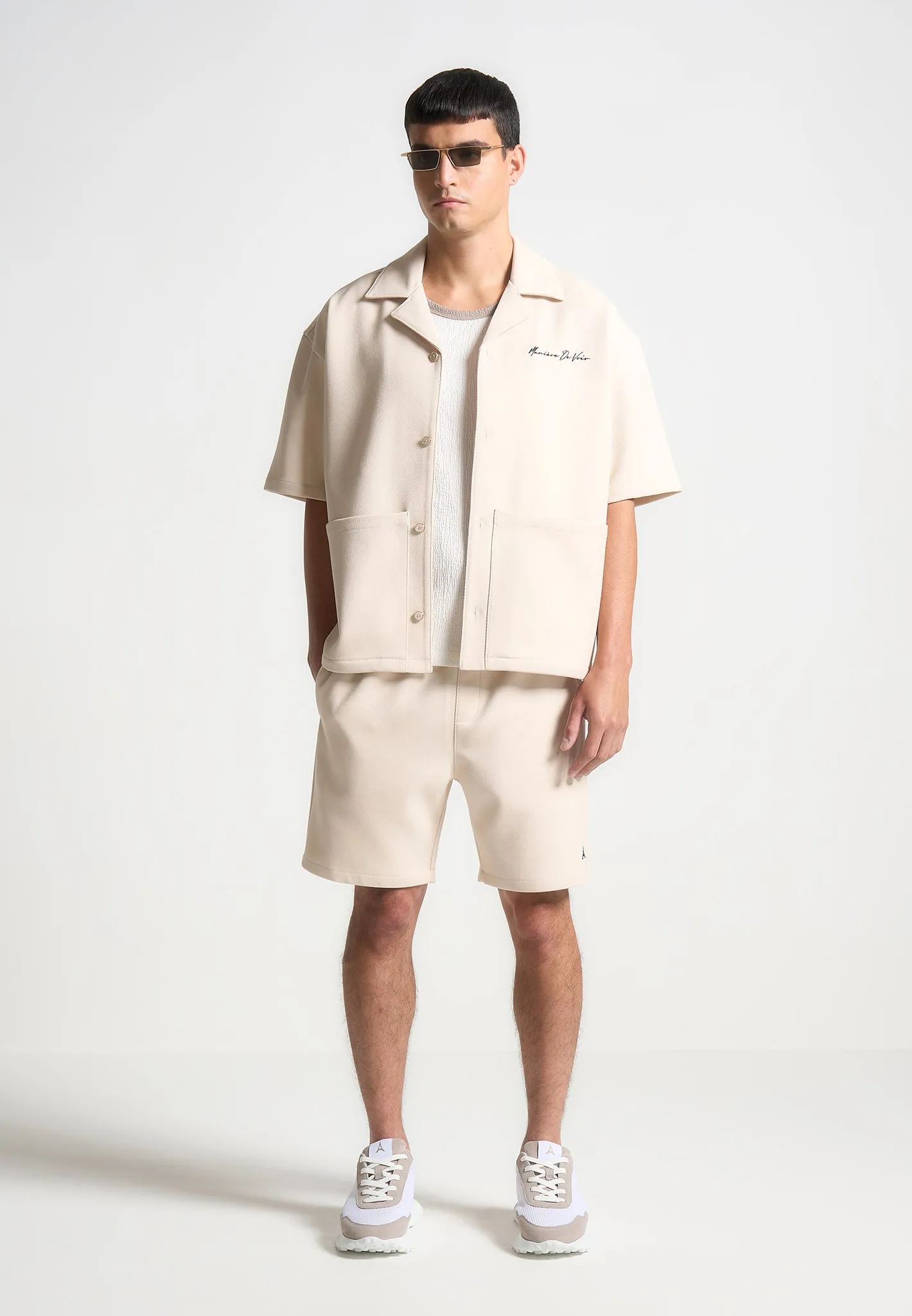 Eiffel Twill Shorts - Cream