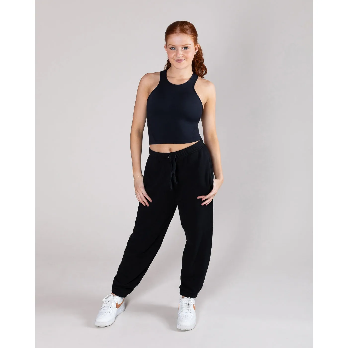 Energetiks Tori Racer Back Crop | Black (Child)