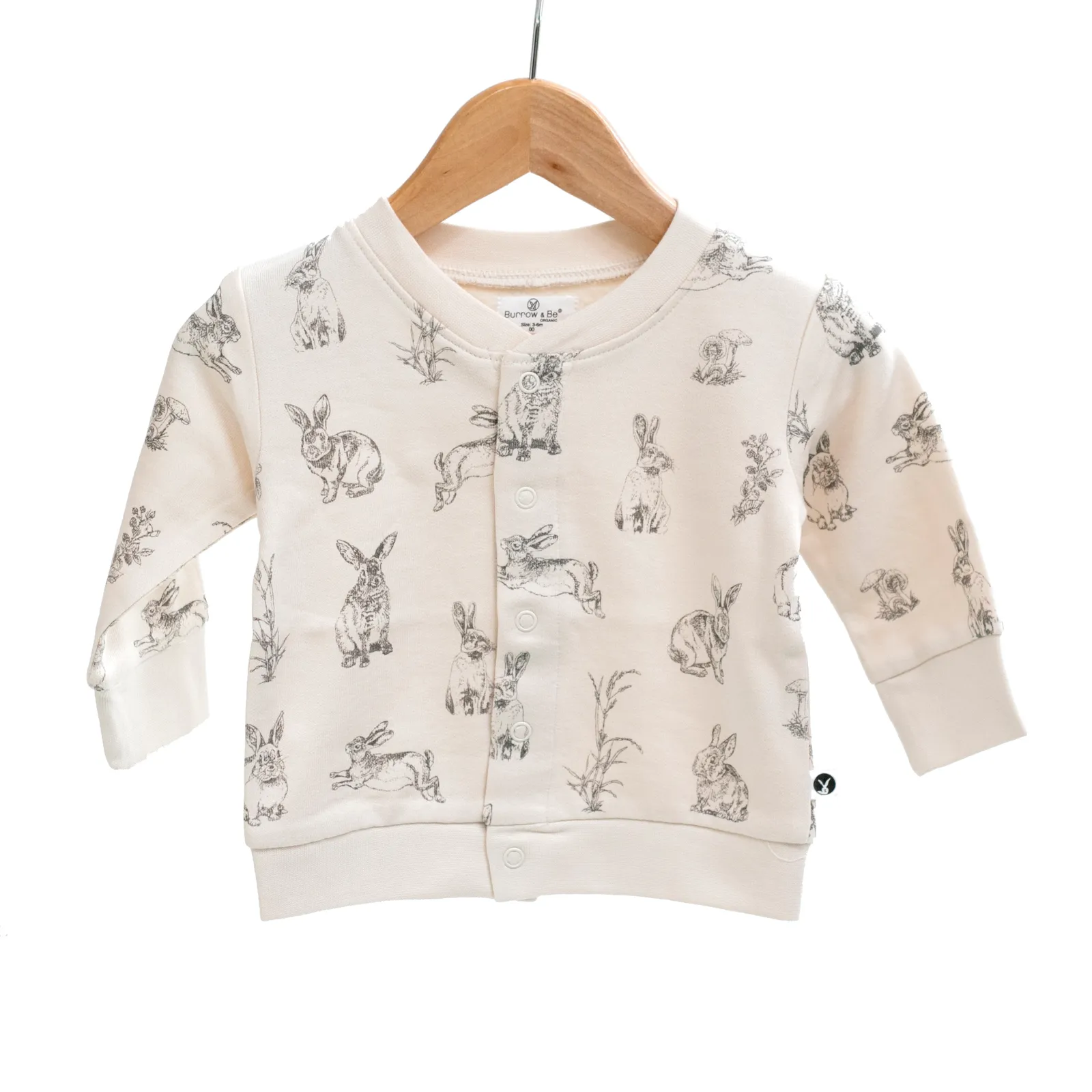 Essentials Fleece Cardigan - Almond Burrowers