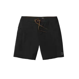 Keyhole Solid Boardshort - Black