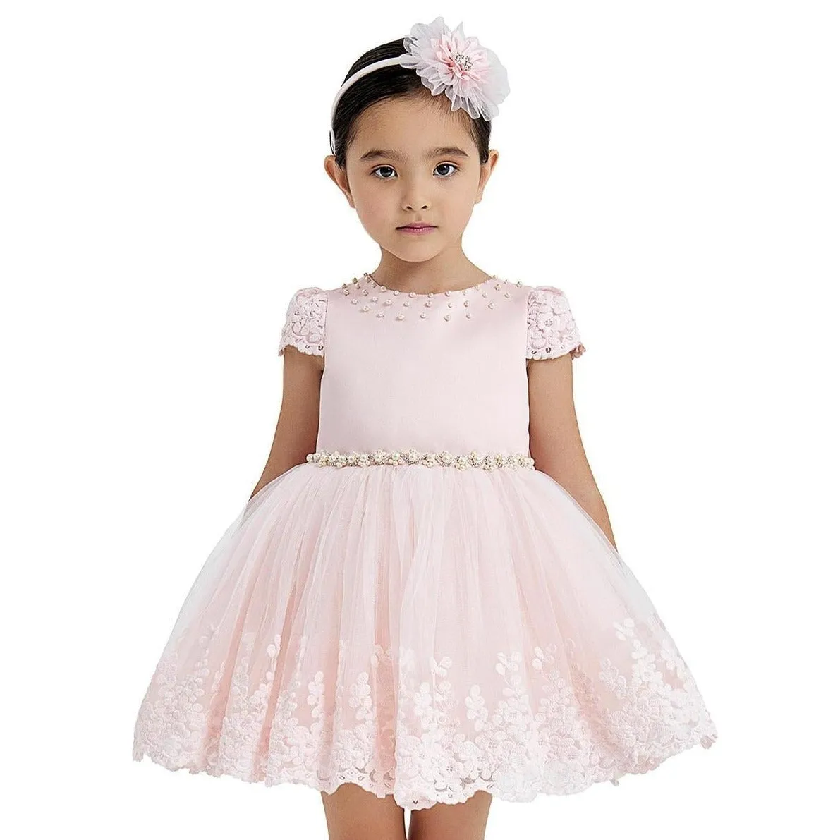 Lacy Heart Girls Formal Dress