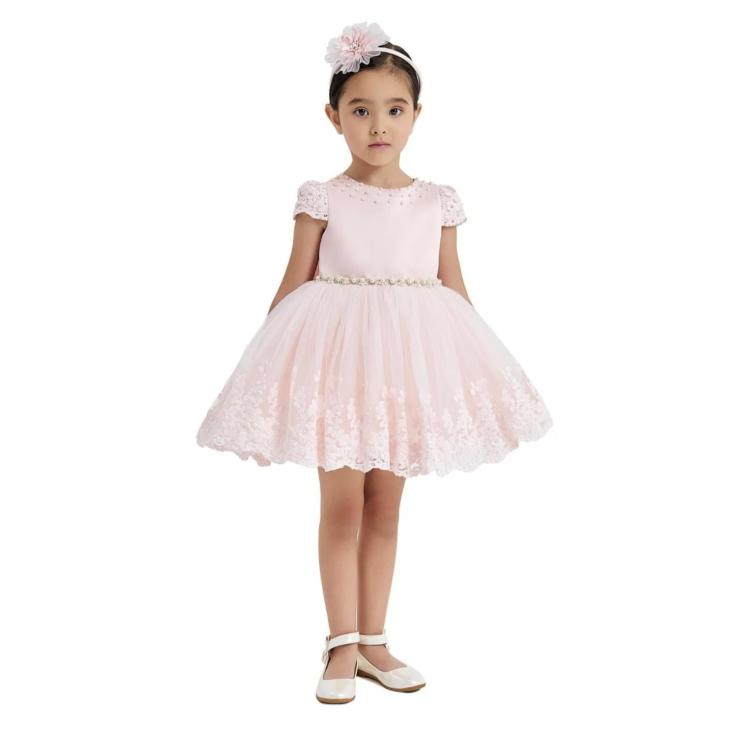 Lacy Heart Girls Formal Dress