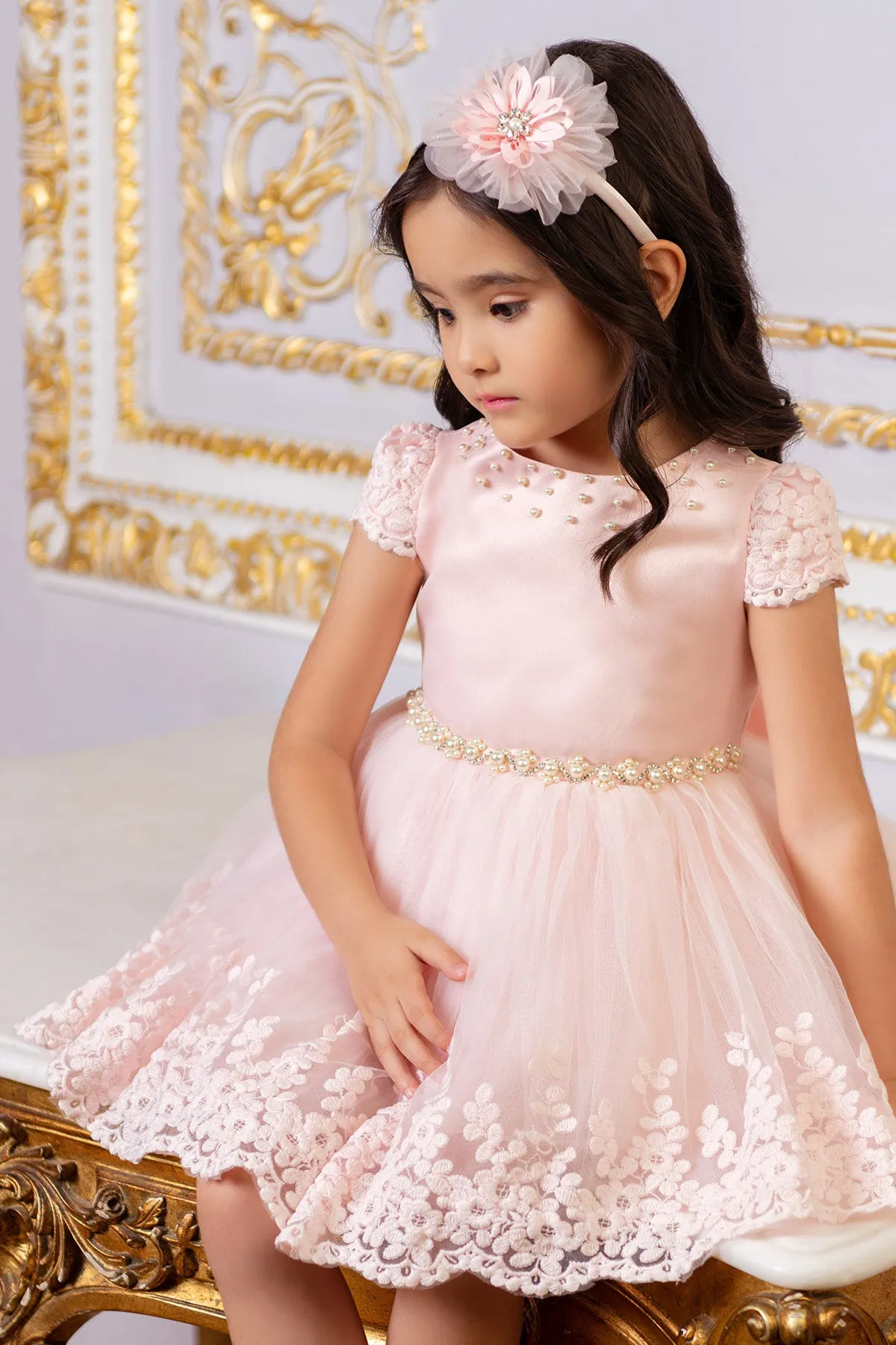 Lacy Heart Girls Formal Dress