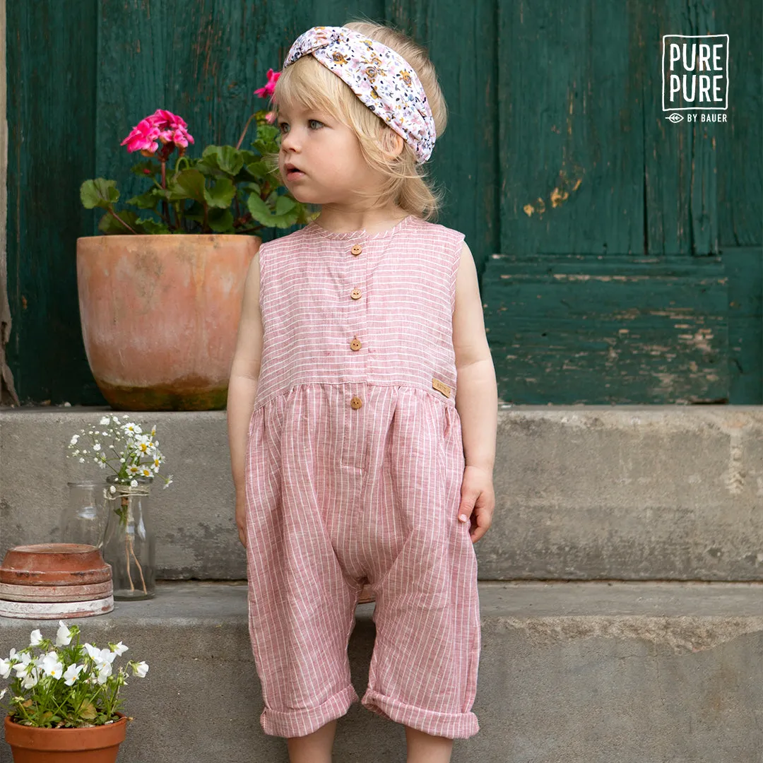 Linen Rompers - Stripes (3-6y) *Last ones