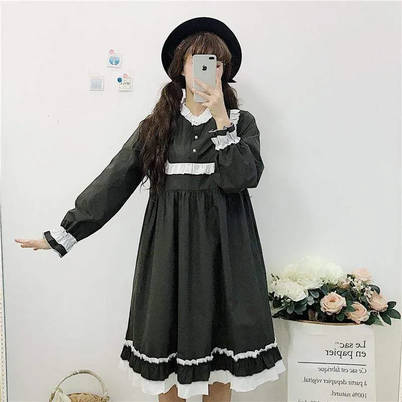 Lolita Lace Flare Sleeved Dress