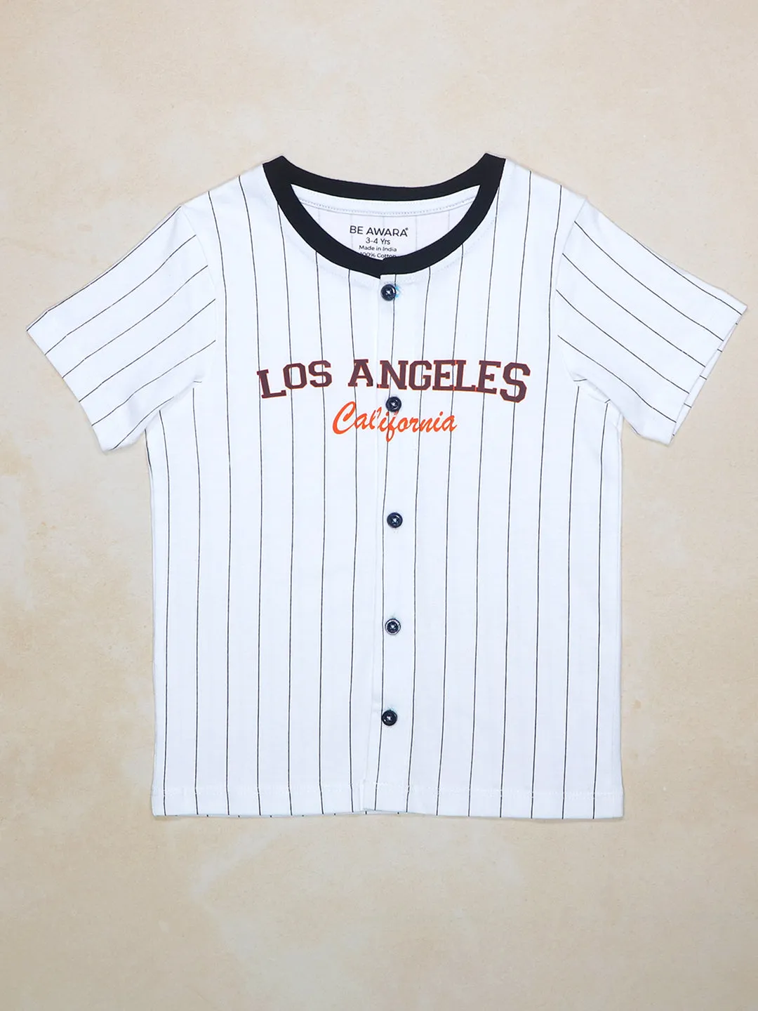 Los Angeles Kids Half Sleeves Round Neck Shirt