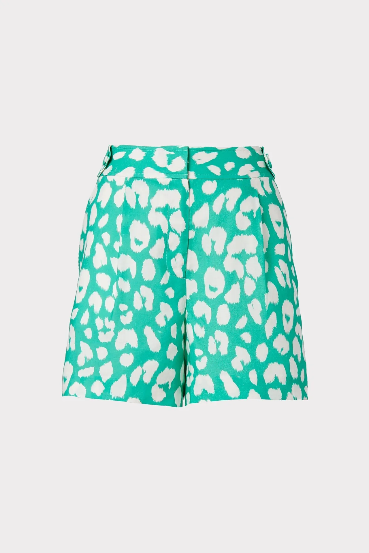 Madison Jungle Leopard Linen Shorts