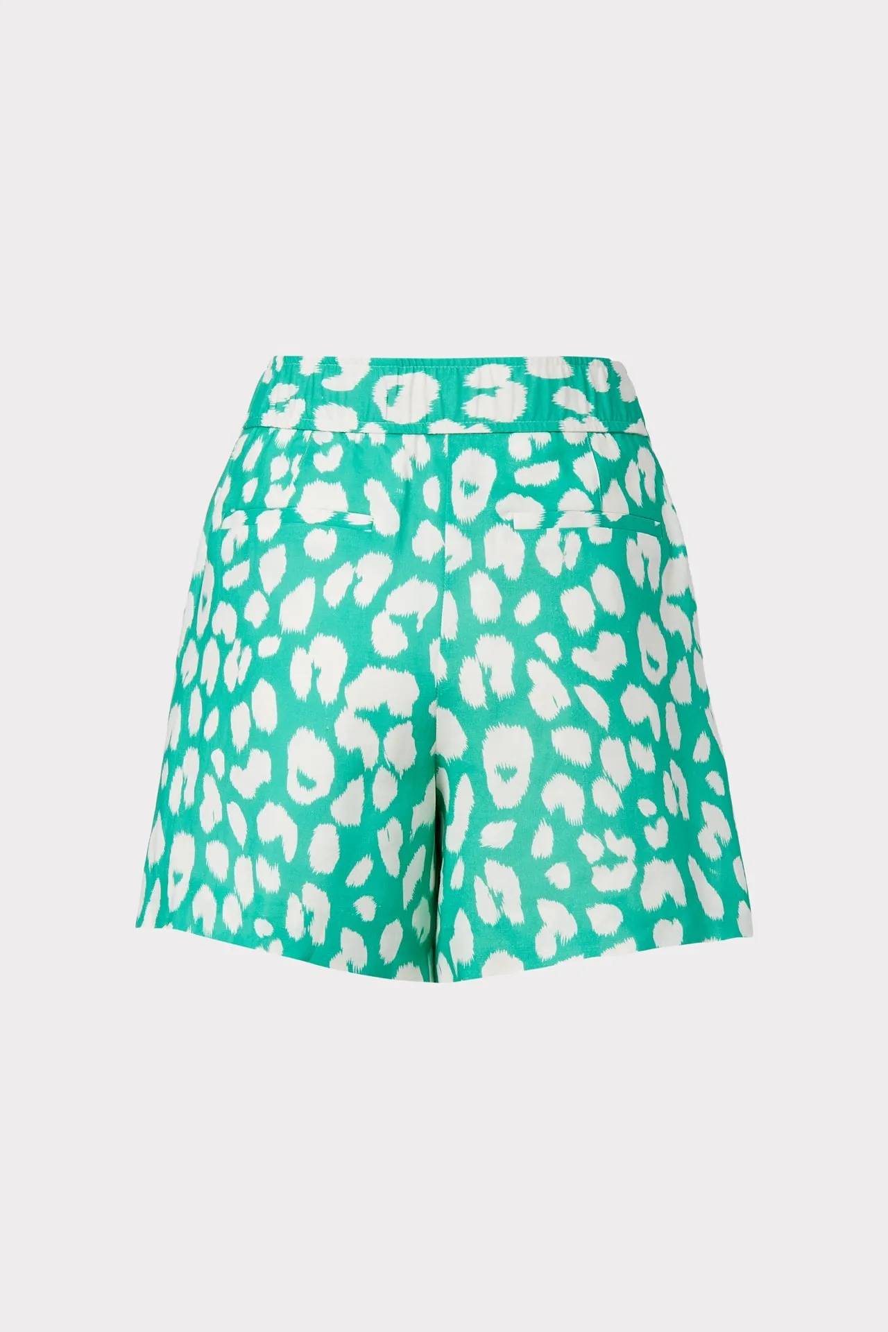 Madison Jungle Leopard Linen Shorts