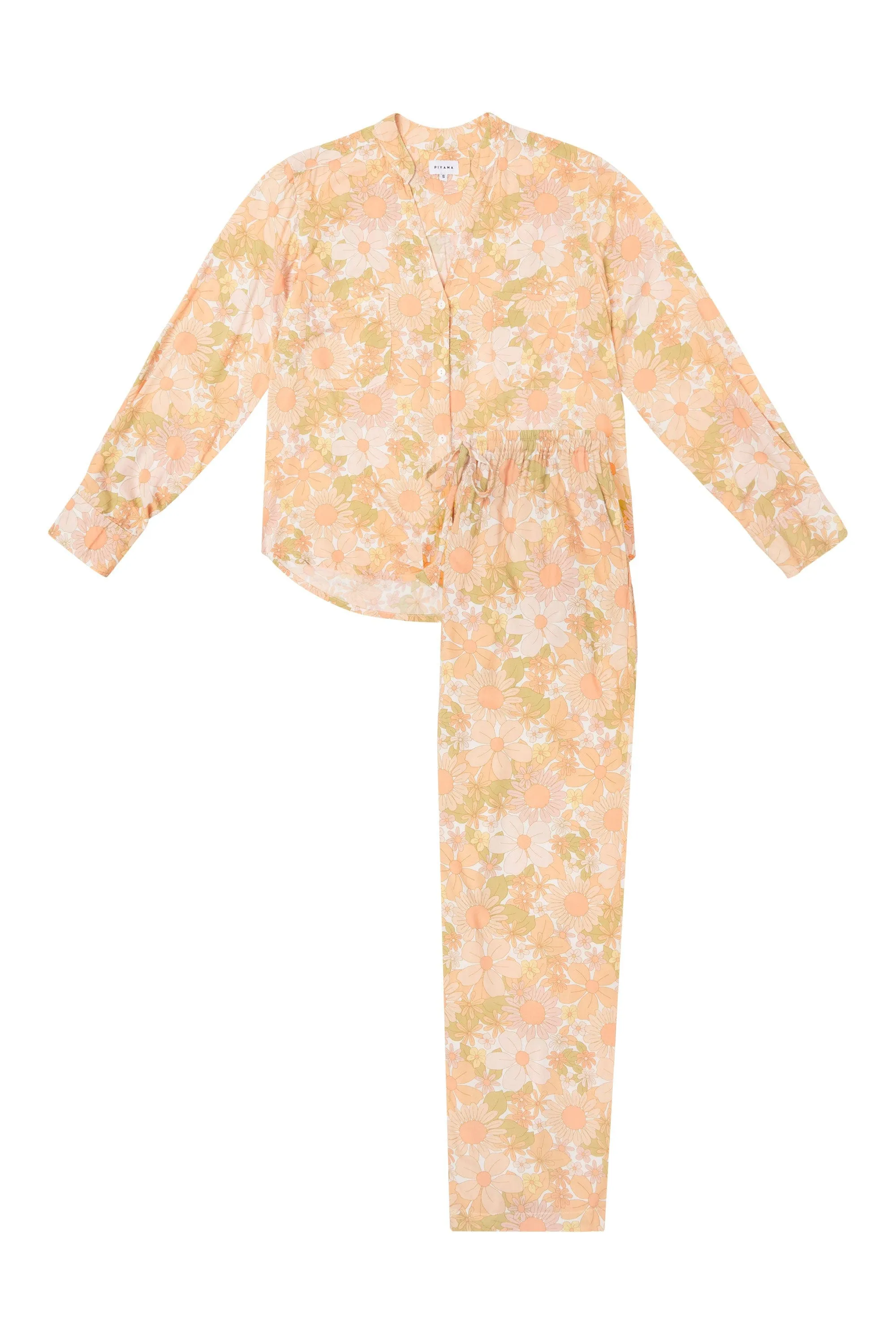 Maggie Pyjama Set - Long - 100% Lyocell - Flower Child