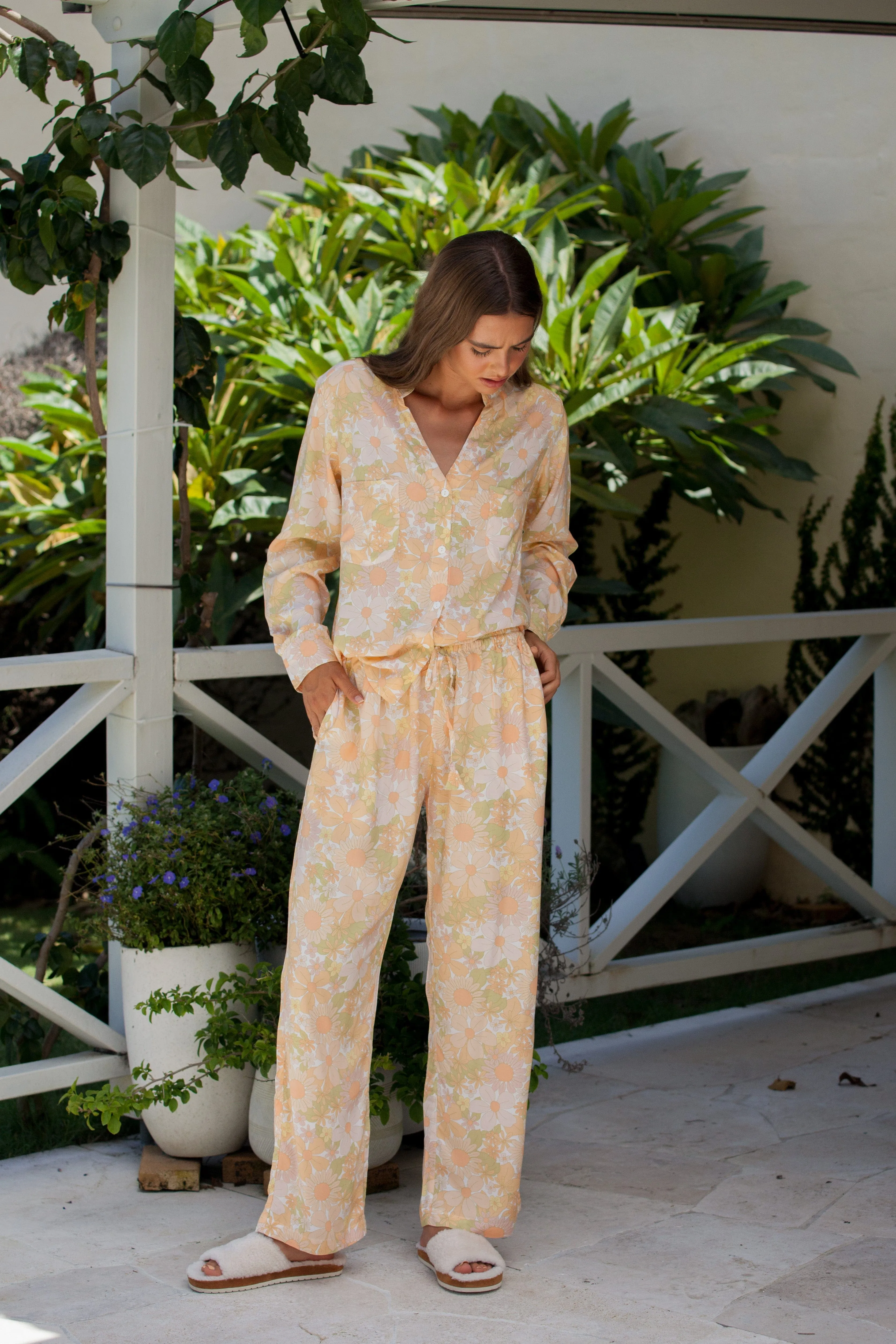 Maggie Pyjama Set - Long - 100% Lyocell - Flower Child