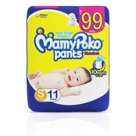 Mamy Poko Pants Small Size (4-8 kg) Diapers 11 pc