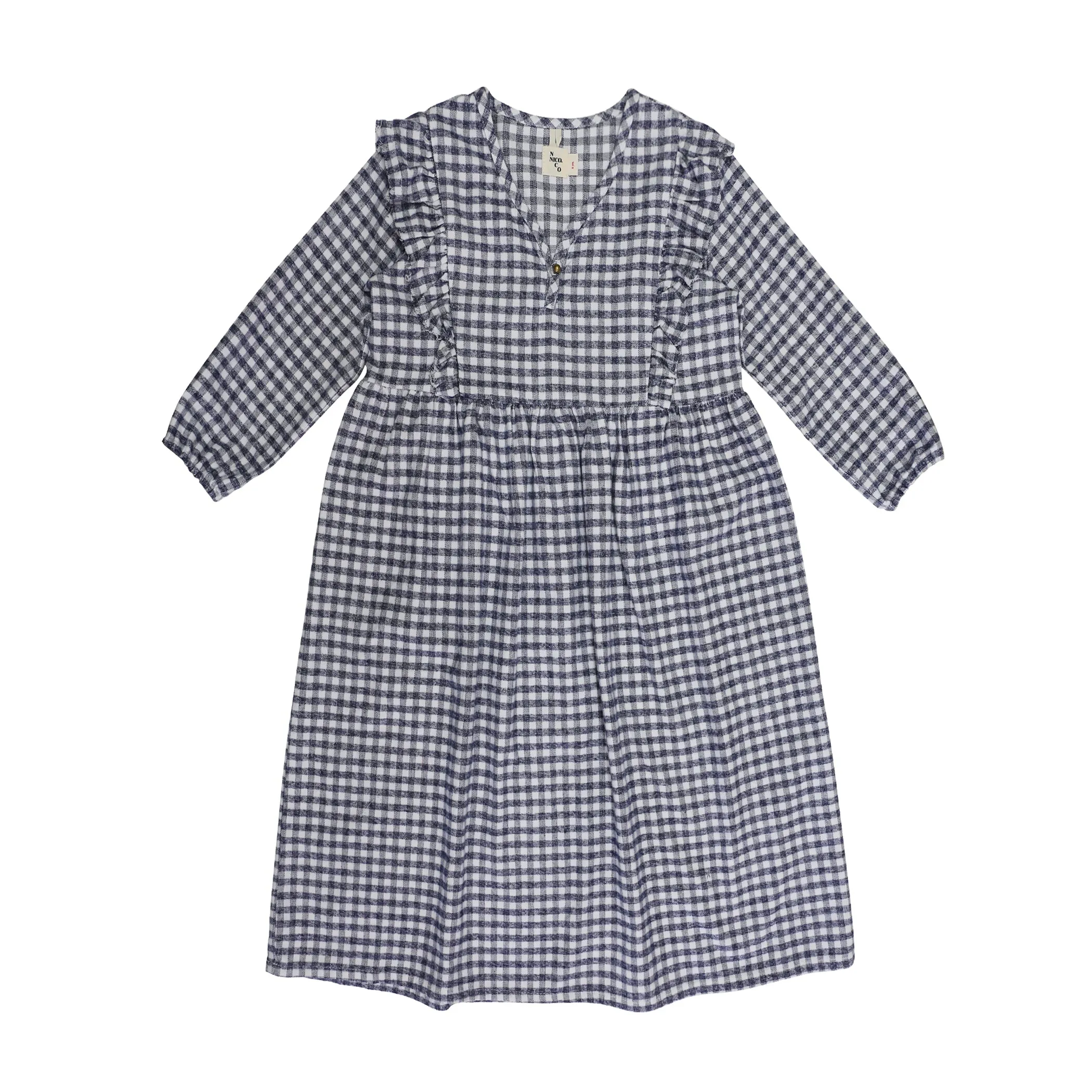 Mazzy Flannel Ruffle Dress