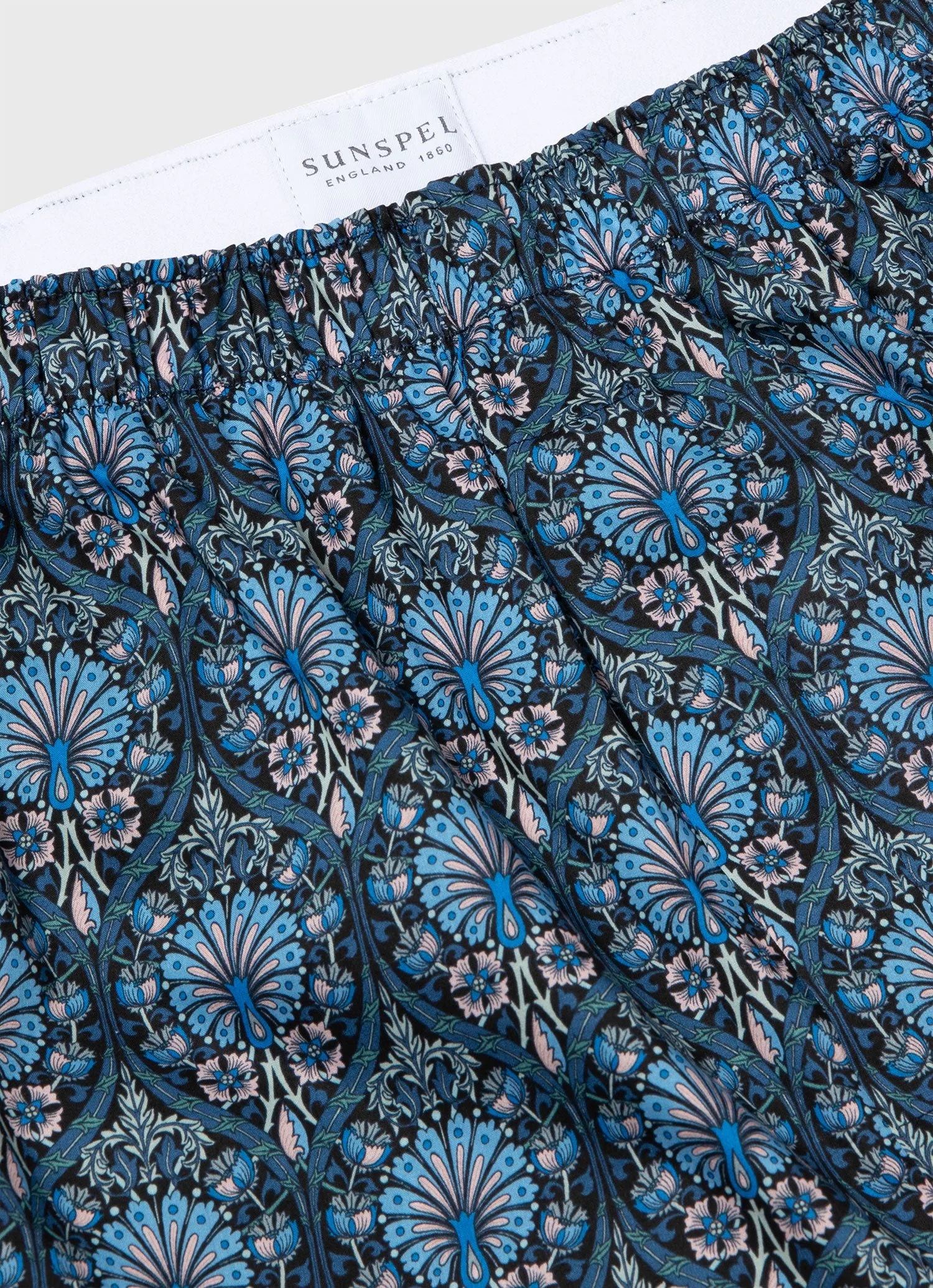 Men's Classic Boxer Shorts in Liberty Fabric Peacock Place