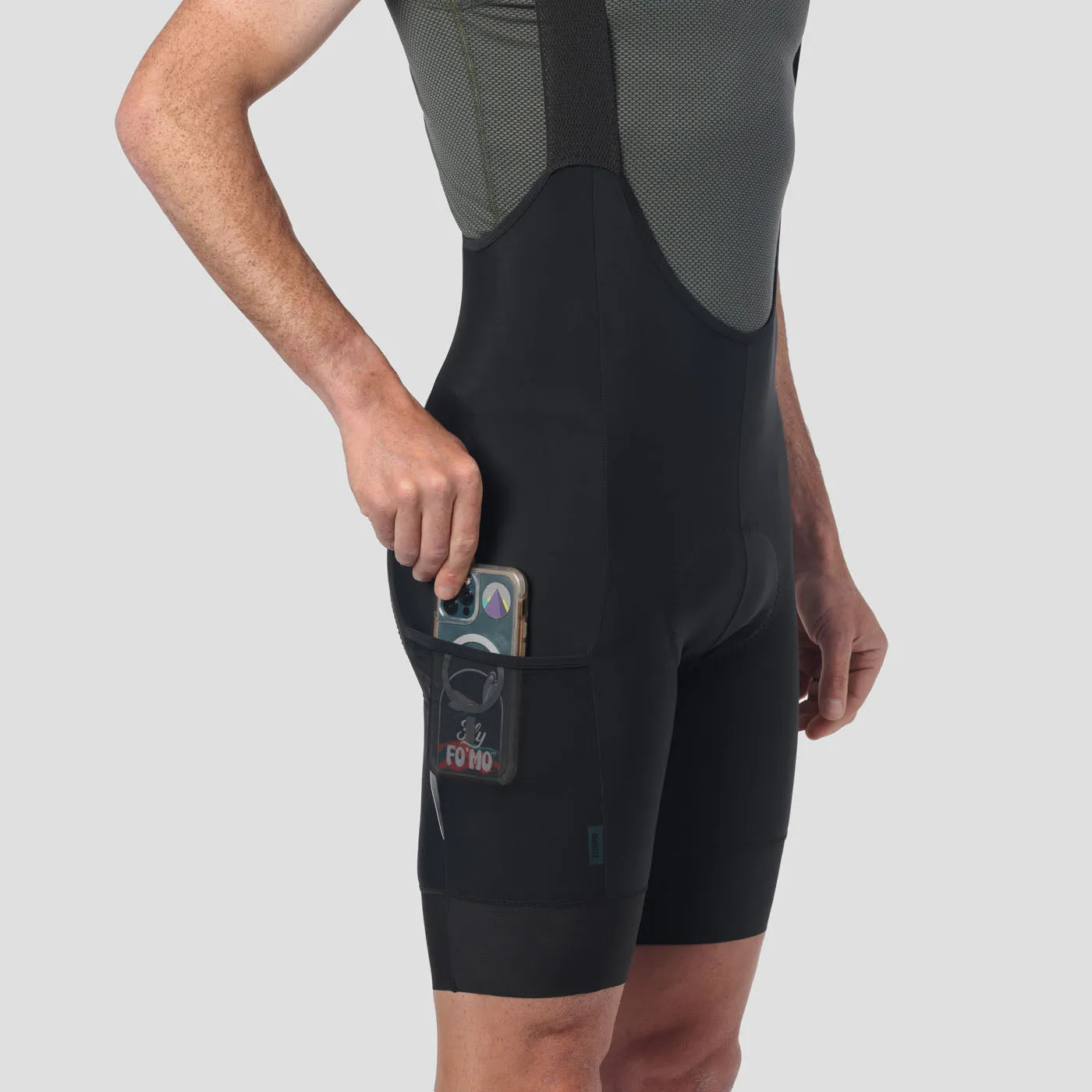 Men's Work Bib Short - Obsidian